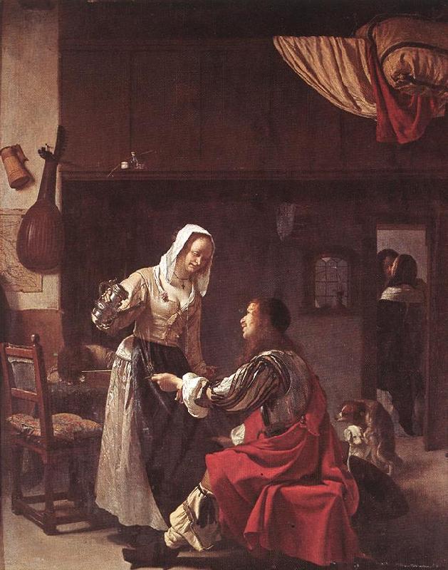 MIERIS, Frans van, the Elder Brothel Scene ruu France oil painting art